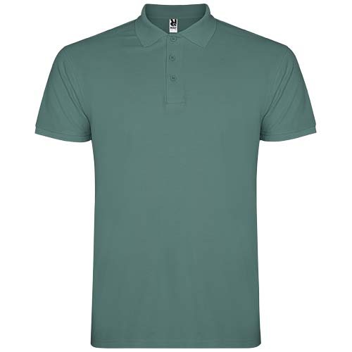 Polo pour homme coton 200gr personnalisé Star ROLY Bleu calme